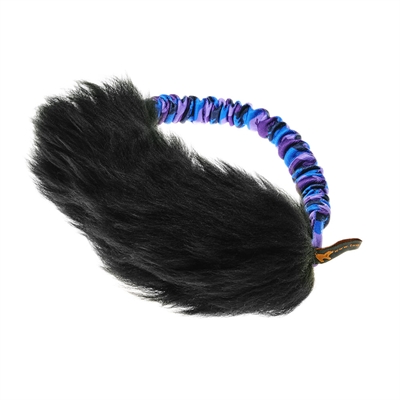 Tug-e-nuff Bungee Ring med Fåreskind Lilla & Blåt Håndtag
